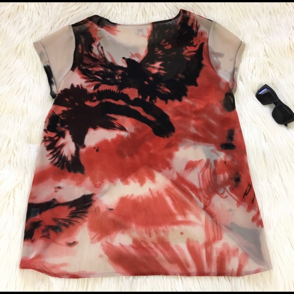 Red Top with Fire Pattern - Picture 3 of 4
